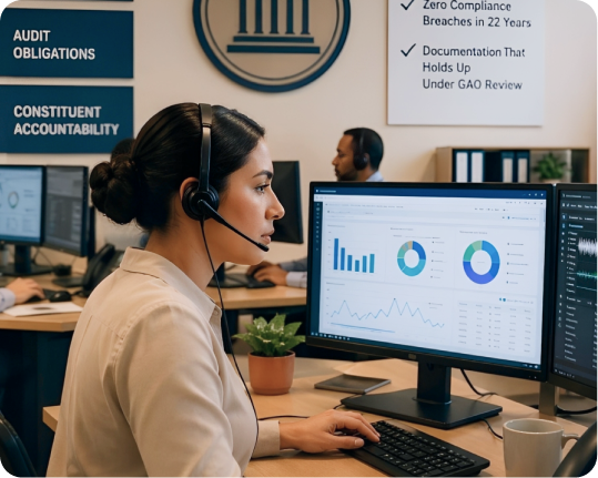 Public sector government contact center outsourcing