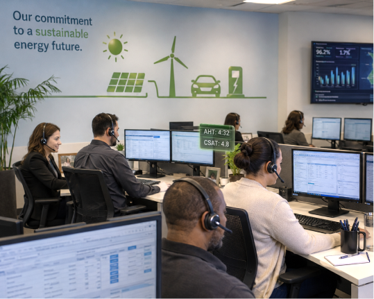 Energy and utilities contact center